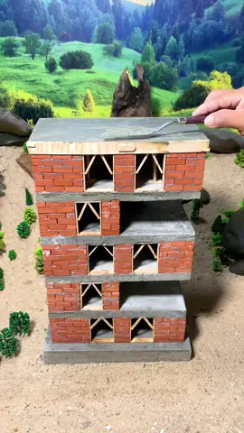 Now! I Build Beautiful House E By Mini Bricks #miniature #DIY #Mr.Building