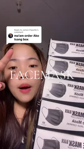 Replying to @James Pajarillo damihan mo na din mimah ko para maavail mo din ang free shipping #disposablefacemask #50pcsfacemask #facemask 
