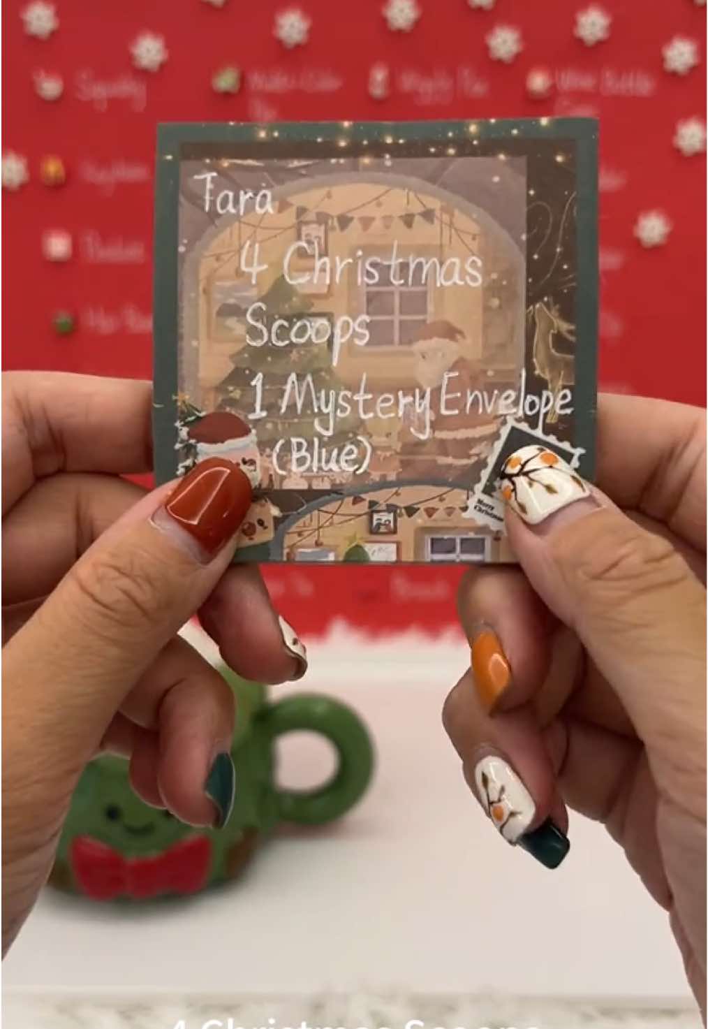 4 Christmas scoops and 1 pack of blue mystery envelopes for Tara  Hope you like it🥰🥰 #mysteryscoop #smallbuiness #christmas #asmr #fyp 