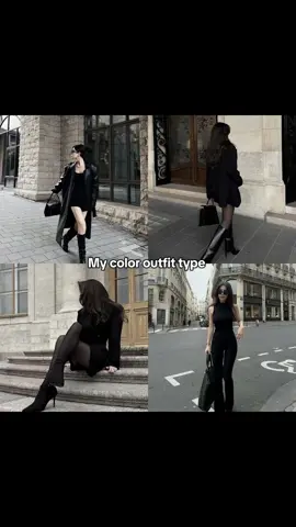 Black outfit #mycoloroutfittype #outfitideas #outfitinspo #trending #viral 