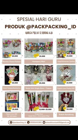 Sebagian ada di ig untuk foto buketnya ya😁😁 #spesialhariguru #25november2025  #buketgresik #bisnisbuket #fyp 