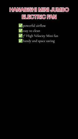 Sulit and aesthetic electric desk fan! 🫶🏻 #fanlover, #deskfan, #hanabishi, #cooltech, #electricfan 