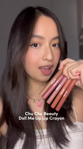 swatch party of the new Chu Chu Beauty Doll Me Up Lip Crayon! 💋 my fave shades are prima donna, drama queen, and it girl! lmk yours 🩷 @Chu Chu Beauty #lipliner #makeup #makeupph #chuchubeauty #lippies 