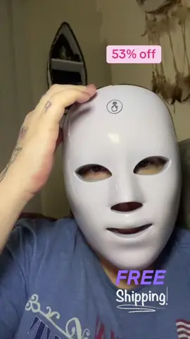 -53% $13.99. Red Light Therapy Mask LED Facial Skincare 7 Colors Cordless Rechargeable Portable Beauty Tool for All Skin Types Women's Winter Gift Brightening Photon Mask. #redlighttherapy #ledlighttherapy #skincare #beautytool #fyp @Yashangshop 