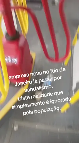 SOU RJ já passa por vandalismo,  triste realidade da sociedade carioca .  #transportepublico #riodejaneiro❤️ #seguranca #sourj 