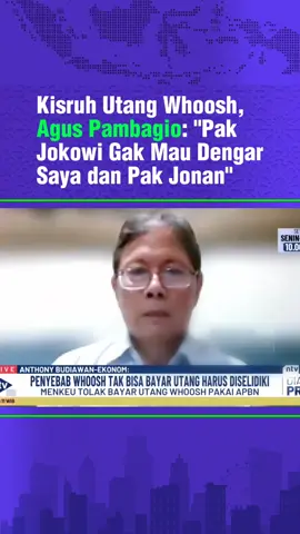 Kisruh soal utang proyek Kereta Cepat Whoosh semakin memanas. Setelah kabar gagal bayar mencuat, kini perhatian publik tertuju pada pernyataan tegas Menteri Keuangan Purbaya yang menolak penggunaan APBN untuk menalangi utang proyek tersebut. Menurut Menkeu Purbaya, utang Kereta Cepat Whoosh merupakan tanggung jawab Danantara, sebagai pihak yang terlibat dalam pembiayaan dan pengelolaan proyek. Pemerintah menegaskan bahwa proyek ini tidak boleh lagi membebani keuangan negara, dan harus dikelola secara profesional oleh konsorsium serta perusahaan induknya. Publik pun menantikan langkah konkret pemerintah dalam menyelesaikan masalah ini, agar keberlanjutan proyek tidak terganggu dan tidak membebani keuangan negara.  #whoosh #keretacepat #purbaya #aguspambagio #jokowi 