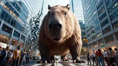 Giant capybara 😳 #cute #funny #capybara #olliethecapybara 