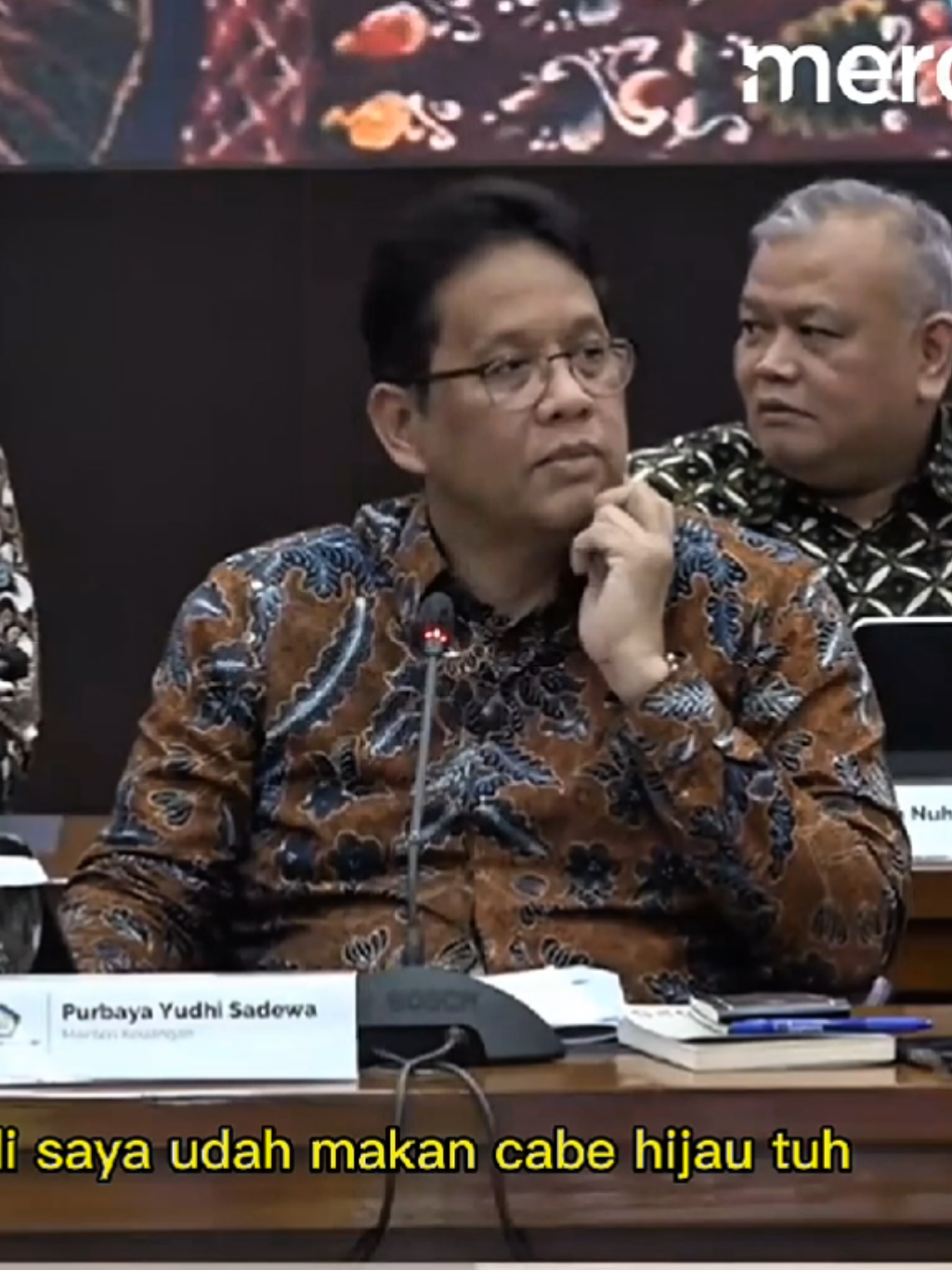 @purbayayudhis tengil bgt pak 😭 #purbayayudhisadewa #menterikeuangan #menkeupurbaya #menkeu 