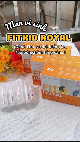 Bé nào đang gặp tình trạng táo bón,biếng ăn,kém hấp thụ thì các mom tham khảo men vi sinh Fitkid Royal này đi #menvisinh #menvisinhfitkidroyal #fitkidroyal #taobonotre #mebimsua 