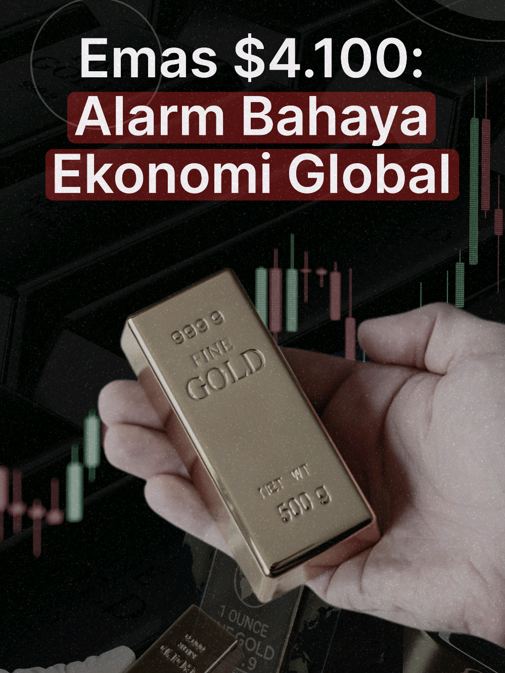 Harga emas tembus $4.100 per ons, rekor tertinggi sepanjang sejarah. Tapi jangan buru-buru senang, ini bisa jadi pertanda ekonomi global lagi gak baik-baik aja. Ketika investor mulai ninggalin aset berisiko dan berlindung di emas, artinya kepercayaan ke sistem keuangan mulai goyah. Bukan cuma soal logam mulia, tapi sinyal bahwa dunia mungkin sedang bersiap menghadapi krisis baru. Apakah kita sedang melihat the next global debt storm terbentuk di depan mata? #EkonomiGlobal #KrisisGlobal #HargaEmas #KrisisEkonomi #GoldMarket