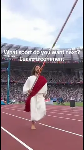 Jesus at the Olympics doing Pole Vault. #jesus #sora2 #fyp #jesuschrist #olympics 