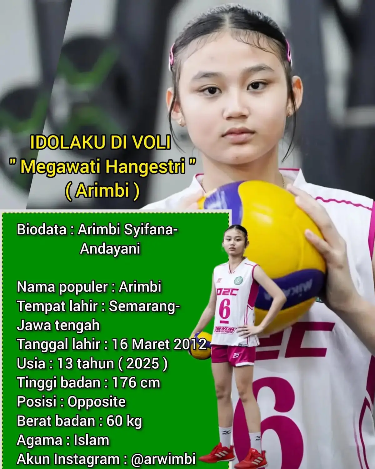 #Arimbi #voleyballworld #mojitv #fyppppppppp 13 tahun🤩🤩