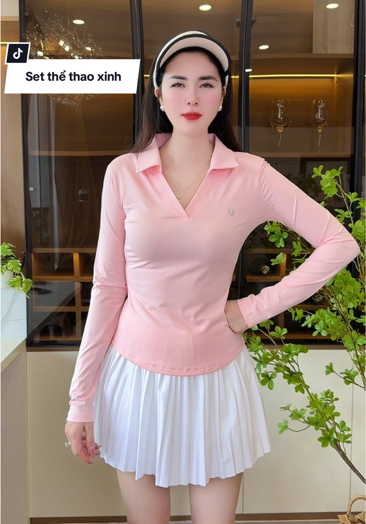 Set đồ tập hồng xinh xỉu up xỉu down 🥰 #thudongxudaily #setdotap #dotap #dothethao #pickleball 