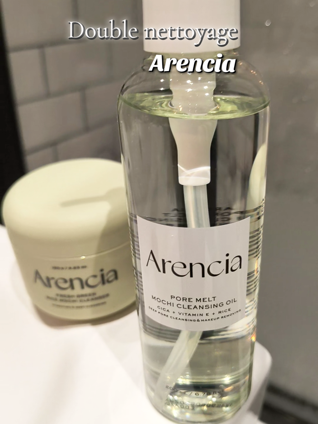 Essayez le nouveau @Arencia Mochi cleansing duo.  @Arencia Influencers  #arenciaskincare #doublecleansing #kbeauty #glowupskin #acne 