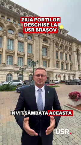 🪄Ziua Porților Deschise la USR Brașov🪄 Dacă ai pus ștampila pe USR la ultimele alegeri, sigur ai ceva să îmi zici. Dacă nu ne-ai votat și nu ești mulțumit de aleșii tăi, vino să ne povestești despre problemele tale.  Sâmbătă, 18 octombrie, între orele 10:00 și 18:00, vă așteptăm la sediul USR Brașov din Piața George Enescu nr. 2, la Ziua Porților Deschise. Înscrie-te aici 👉 https://forms.gle/zK78ffDewQCpEJX99 #usr #brasov #romania #democratie- #politica 