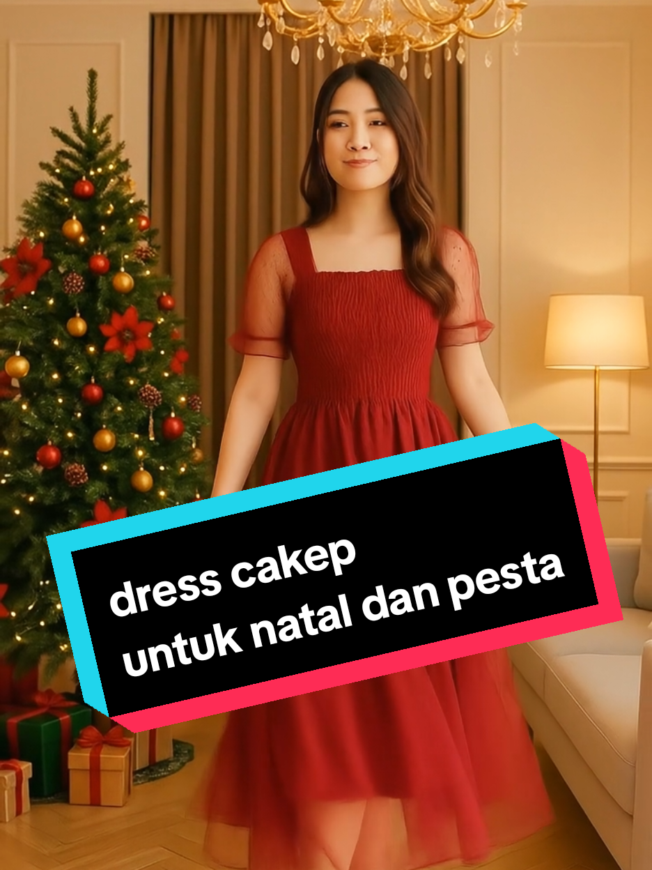 dress pesta trend 2025 model baru cocok juga untuk natal dan outfit #dresselegan #dressnatal #dresspesta #dressmerah 