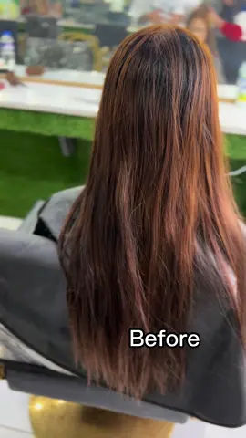 2499 balayage with keratin treatment‼️ 📍Direct message on this TikTok page 📞09486166525