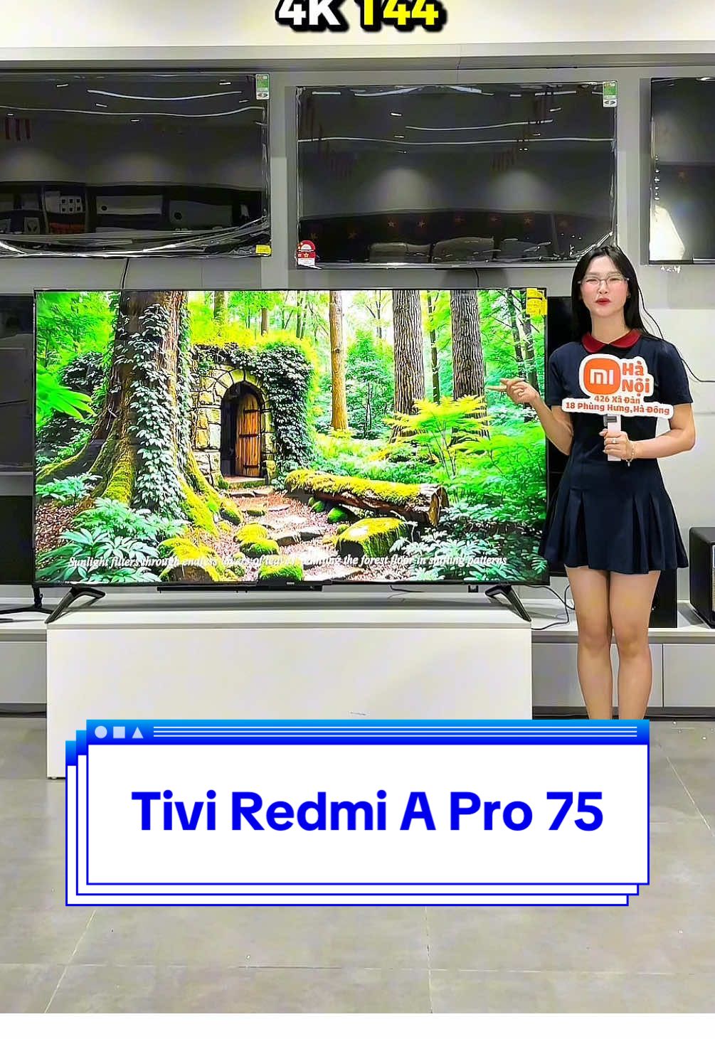 Tivi 75 inch 4K 144hz mà có khoảng 13 🍠 thôi ạ #xiaomi #xiaomistorehanoi #xiaomihanoi #MistoreHaNoi #emxinhxiaomi 