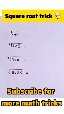 square root tricks  maths trick  #mathstricks #viralvideo #LearnOnTikTok #fyppppppppppppppppppppppp #creatorsearchinsights 