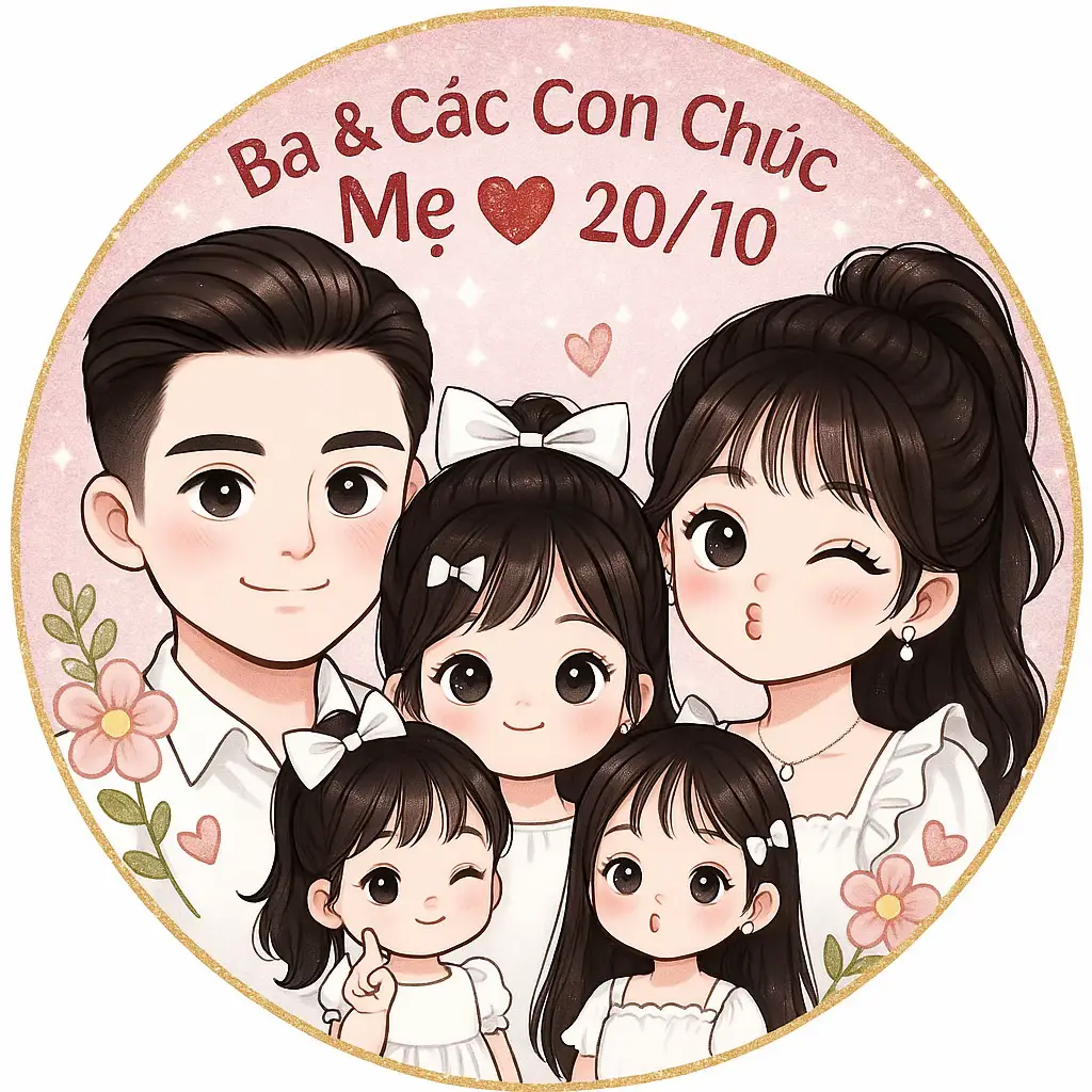 Cả nhà yêu Mẹ nhiều ❤️ 👉 Trong đây đã tổng hợp đầy đủ các thành viên trong gia đình rồi nha  👉 Nếu gia đình bạn nào còn thiếu hay có lí do gì đó thì nhớ cmt lên cho tui biết để tui làm cho nhé  #khoimykute #chibi #xh #logo #giadinh 