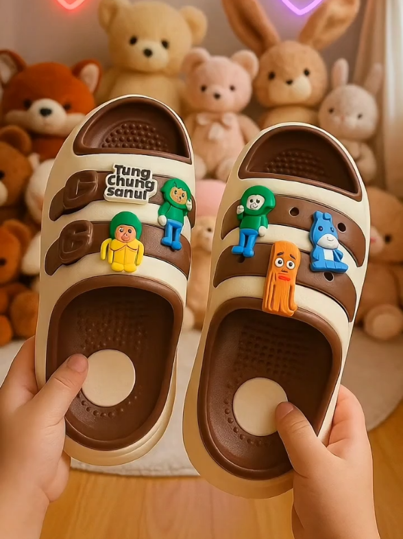 #sandalanaklucu #sandalslopanak #sandaltungtungsahur #sandalslop #sandalanakmurah 