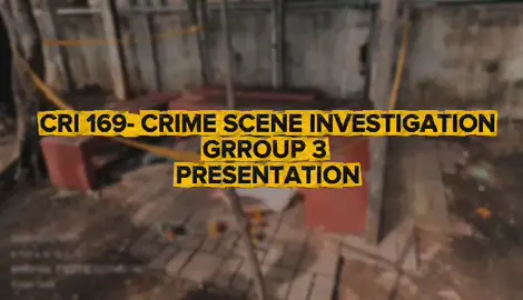 #crime scene investigation ✅