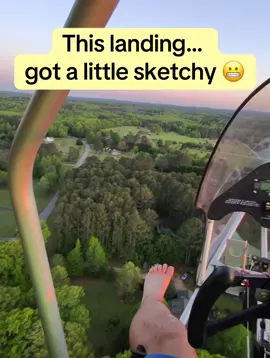 This landing… got a little sketchy 😬#aviation #flying #eaa #airplane 
