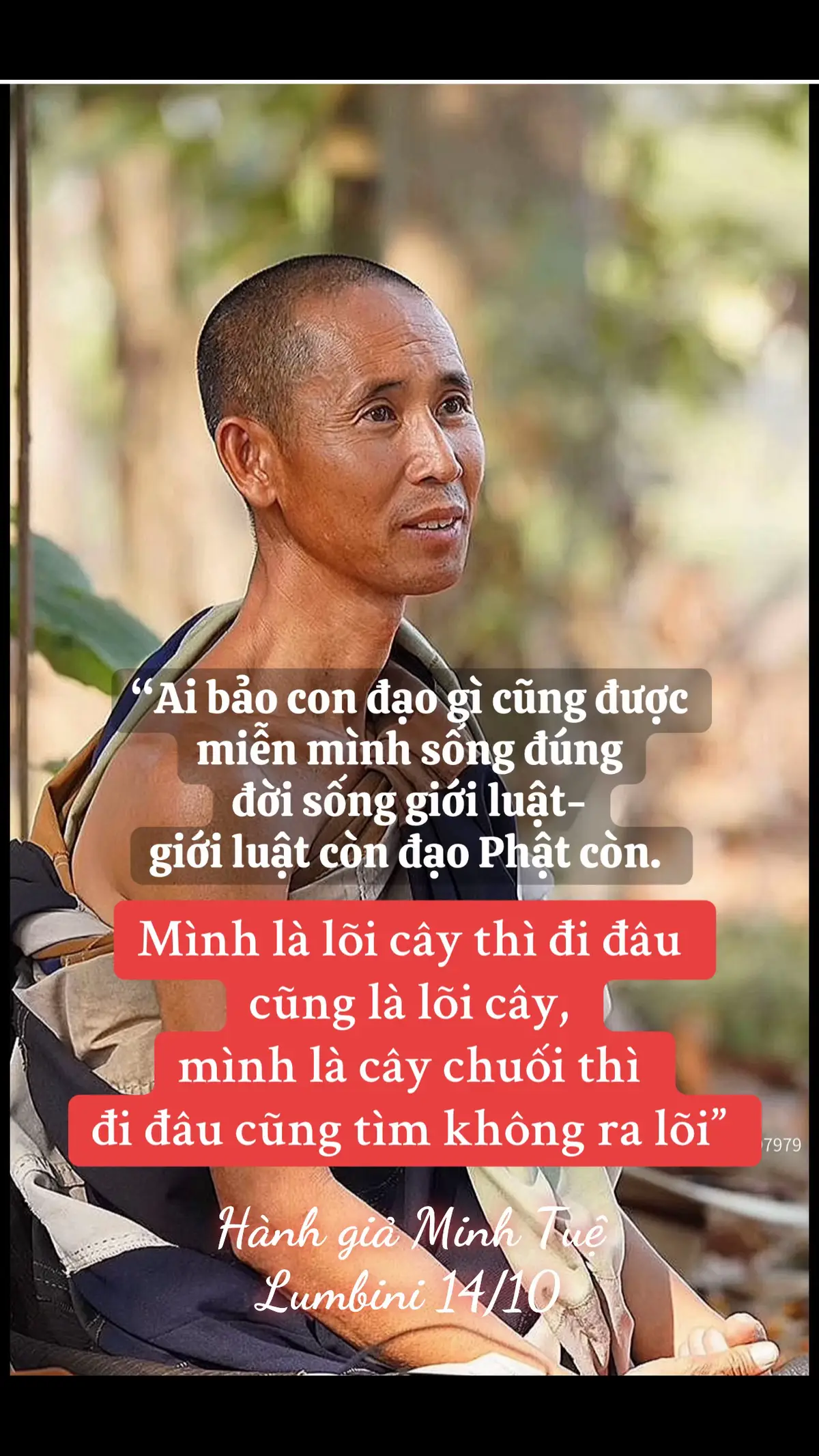 Khỏi thắc mắc ông ấy theo đạo gì nha. “Tu giả” nên chỉ cần quan tâm giữ giới thôi#thayminhtuemoinhat 