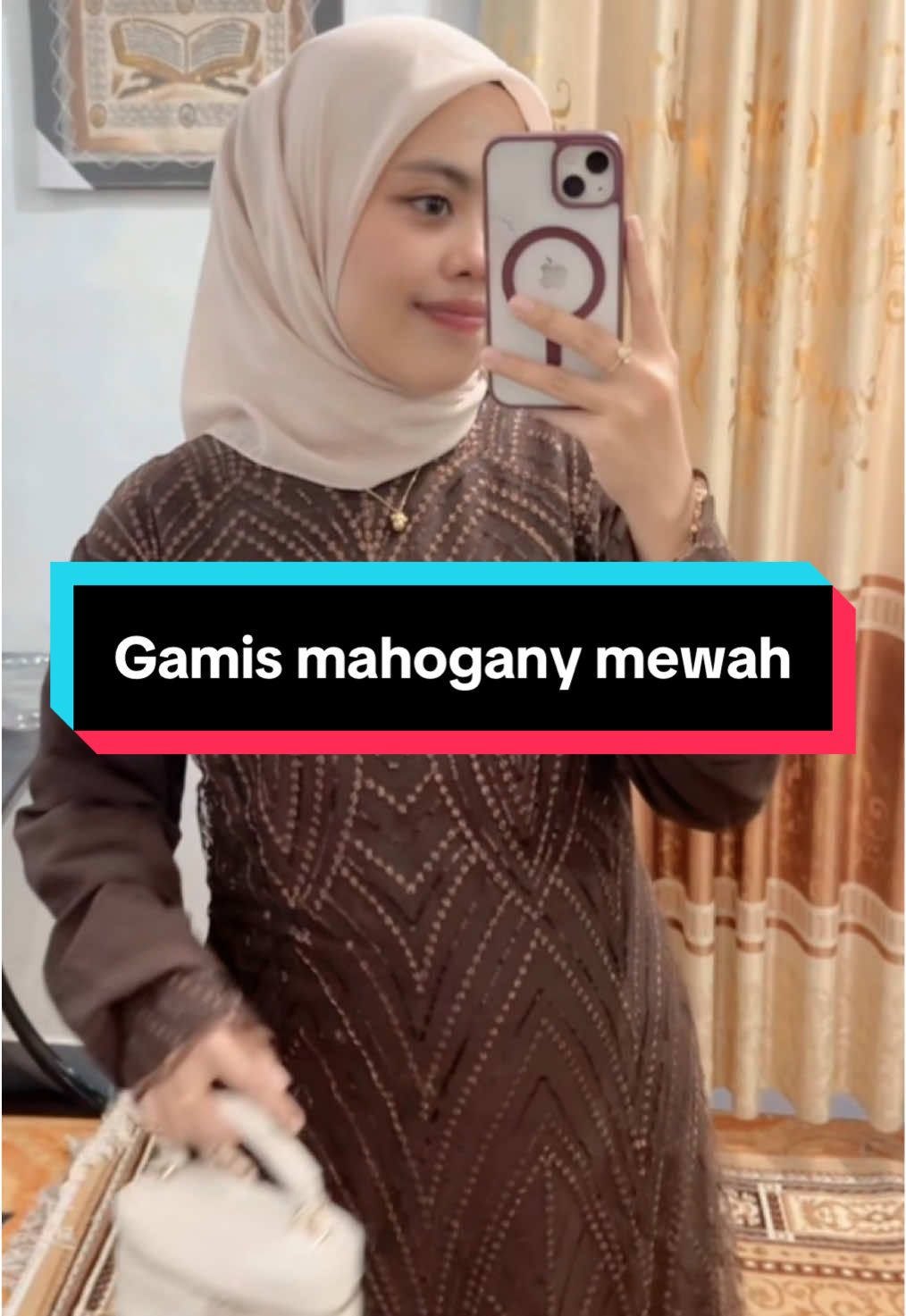 Mewah dan elegant 🥰❤️ #gamis #dress #fyp #dresskondangan #dresscantikkekinian 