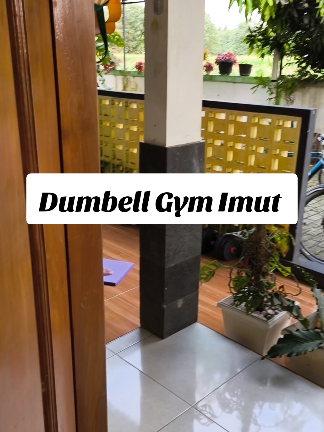 Dumbell imut buat latihan emak