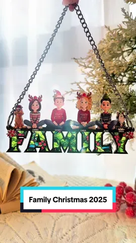 Heads up, Family! Christmas 2025 is coming fast. Customize every member today! 👨‍👩‍👧‍👦🛒 #macorner #suncatcherornament #family #christmasdecor #musthave