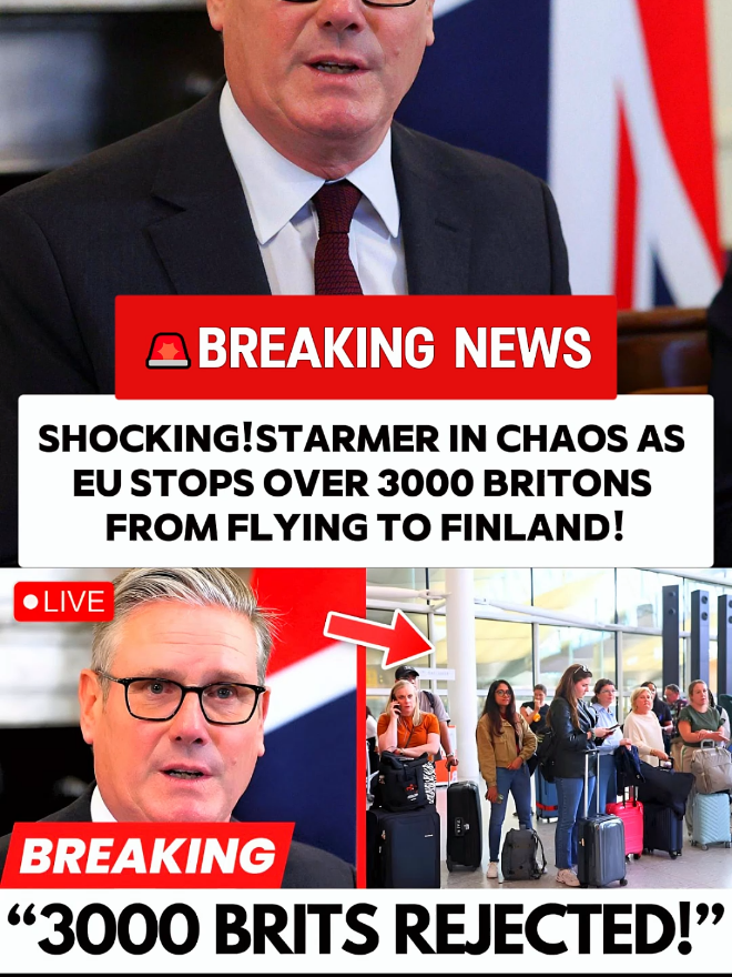 🚨 3,000 Brits just BANNED from Europe! Flights cancelled, chaos at Heathrow — and it’s only the beginning. Is this what “taking back control” looks like? 🇬🇧✈️ #UKTravelCrisis #StarmerFail #BrexitReality #EuropeBan #BritishTravelers 