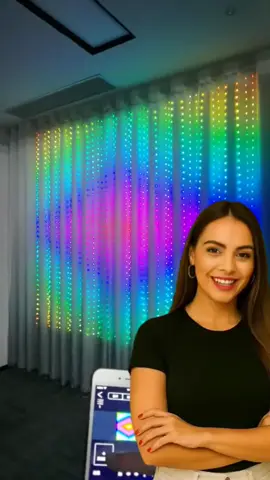 olha só essa cortina de LED gente  #fyp  #produtos  #achadinhos  #tiktokshop 
