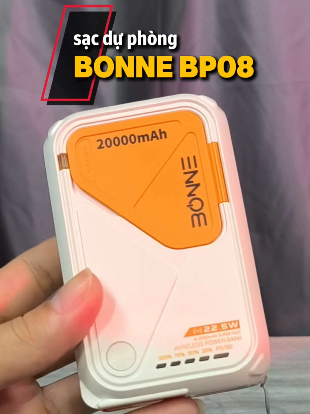 Sạc dự phòng Bonne BP08 20000mAh #bonne #bonnetech #bonnebp08 #sacduphong #sacduphongbonne 