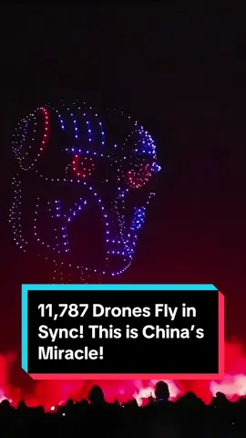 11,787 Drones Fly in Sync! This is China’s Miracle! #china #usa🇺🇸 #usa_tiktok #tiktok #drones