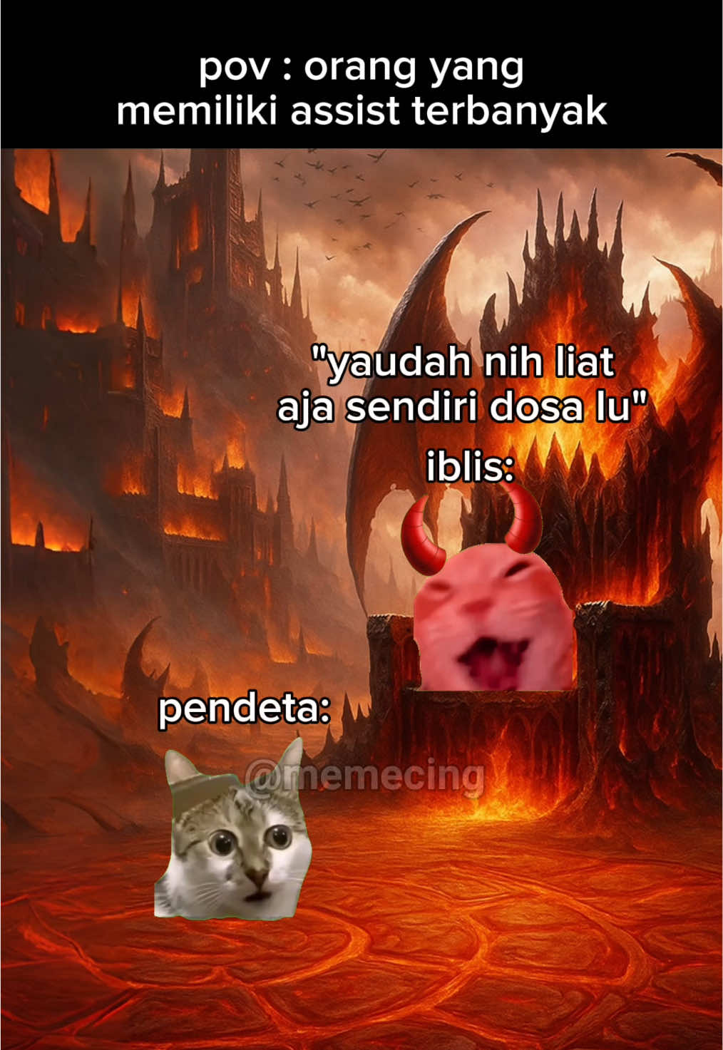 bro menyelamatkan bocah kematian☠️ #meme #memekucing #kucinglucu #catmemes #fyp 