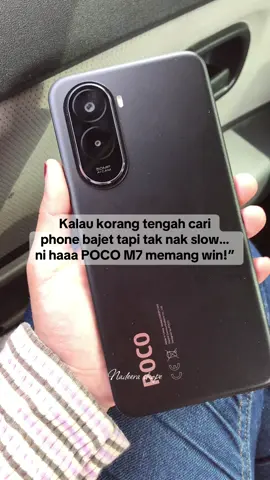 Phone bajet, spek bukan biasa-biasa. POCO M7 ni memang puas hati giler! #PocoM7 #PhoneBajet #PhoneMurah #ViralGadget #TikTokShop 