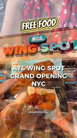 @ATLWingSpot is opening its first NYC location in Queens! Stop by the grand opening Friday October 17 form 4-7pm! Enjoy free wings and a live DJ! ATL Wing Spot has 100% Halal wings, with over 25 flavors to choose from.   📍87-17 Lefferts Blvd in Richmond Hill,NY Will you be there? #explorenycfree #altwingspot #nyceats #nycwings #thingstodoinnyc 