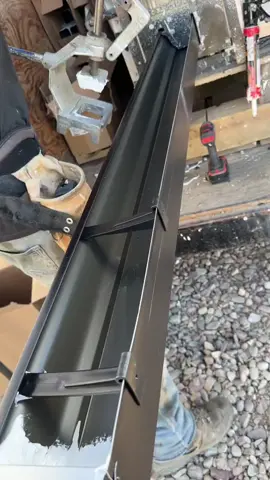 Had Levi and Rocco out to install gutters on the shop  Levi used to install gutters on all the homes I used to build when I was a home builder and it was great