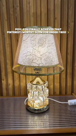 POV: You finally achieved that Pinterest-worthy glow for under ₱800 😍 #tablelamp #homedecor #desklamp #aesthetichomedecor 