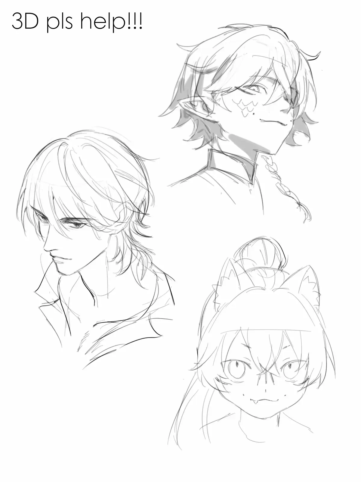 Someone asked me about how to draw head in any angle also face features such as a chin. So here are some of videos I watch to study!  My inspiration and reference for drawing faces are TB Choi and Yuto Sano I like how they stylised their anatomy! After some study, to speed up the workflow you can use a 3D model to help!  Hope this help! These is just a short summary if anyone got a question feel free to ask me :3! #digitalart #arthowto #study 