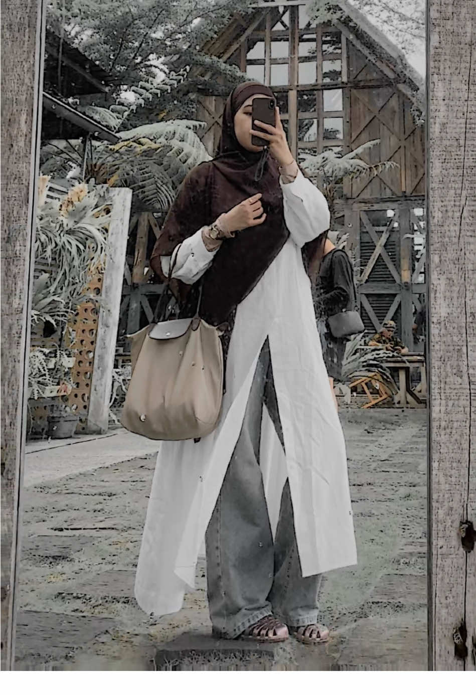 #CapCut #abayawithjeans #outfitideas #ootdsyari 