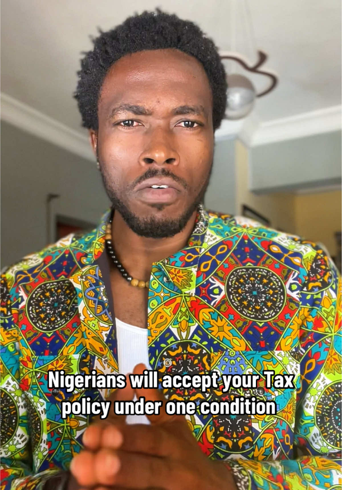 Nigerians will accept your tax policies under the condition that you pass into law the D**Th Penalty for embezzlement and misappropriation of public funds. #thegospelofcommonsense 