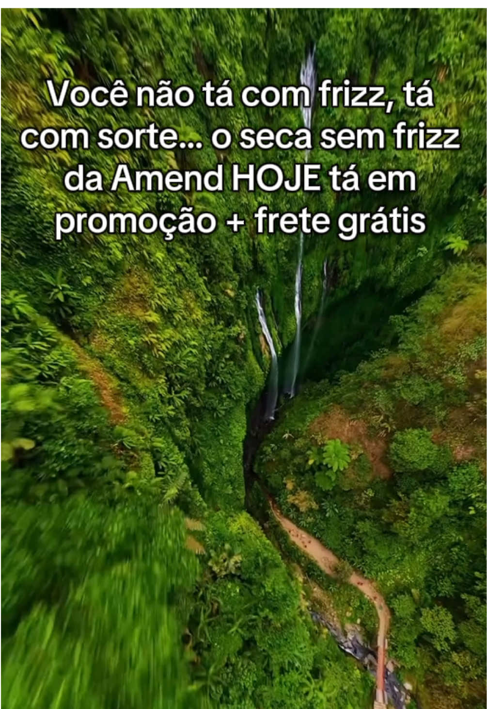 Aproveita que o produto viral da Amend entrou em promo! #amend #secasemfrizz #dicasdecabelo #promotiktokshop #cabelo 