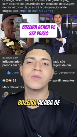 Influenciador buzeira preso hoje de manhã por supeita de lavagem de dinheiro #armando #direitopenal #buzeira 
