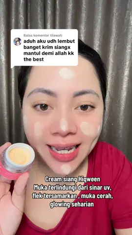 Membalas @tilawati terimakasih banyak testimoni cream siang hiqween, emang bagus banget buat yang mau kinclong, cerah, glowing seharian #hiqween #daycream #creamsiang #creamglowing #sunscreen 