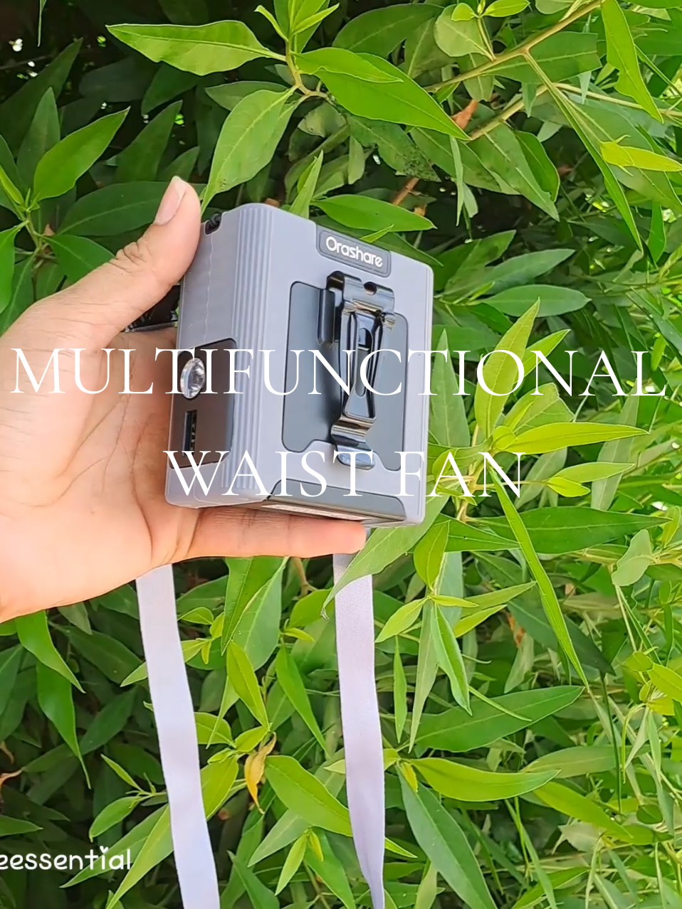 4 in 1 Multifunctional Portable waist fan from ORASHARE #waistfan #portablefan #portablefanwithpowerbank #Multifunctional 