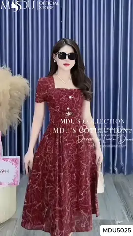 MDU5025 - Đầm trung niên sang xịn mịn #vayxinh #damtrungnien #mdufashion #mduváythiếtkế #thoitrang #viral #xuhuong 