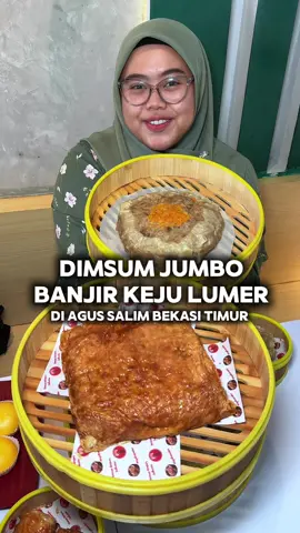 Penasaranku terjawab setelah cobain dimsum yang gede banget ini, ternyata meski ukurannya jumbo tapi rasanya enak banget dan tetep berasa dagingnya, cocok untuk makan rame-rame karena ada promo menarik jadi buruan aja kesini ya Harganya mulai 14ribuan yaaa  @dimsum_bos  📍Jl. KH. Agus Salim Beksi Timur  #kulinerbekasihits #dimsum #dimsumjumbo #dimsumbos #dimsumenakbekasi 