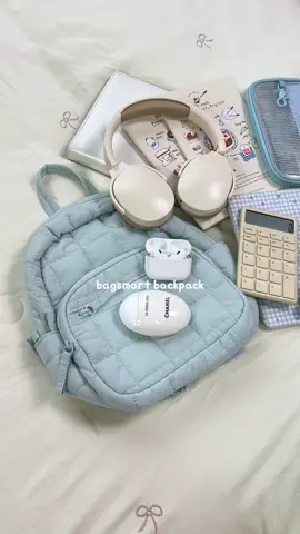 Finally we have sky blue ☂️🫐🫧So cute and pretty!🥹#bagsmart #packwithme #packwithme #mini#minibag #backpack #backpack #blue#fyp #college 